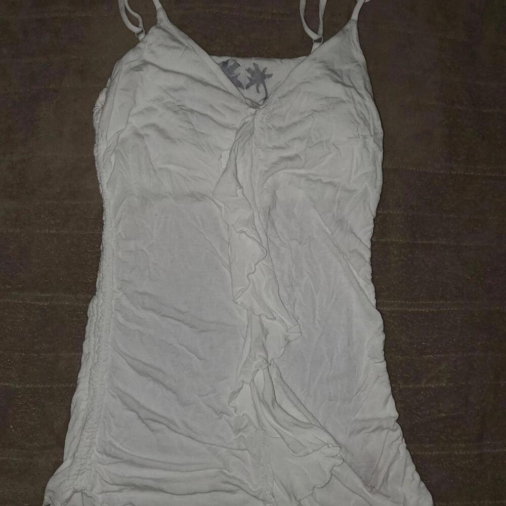 Guess Women's White Vests-tanks